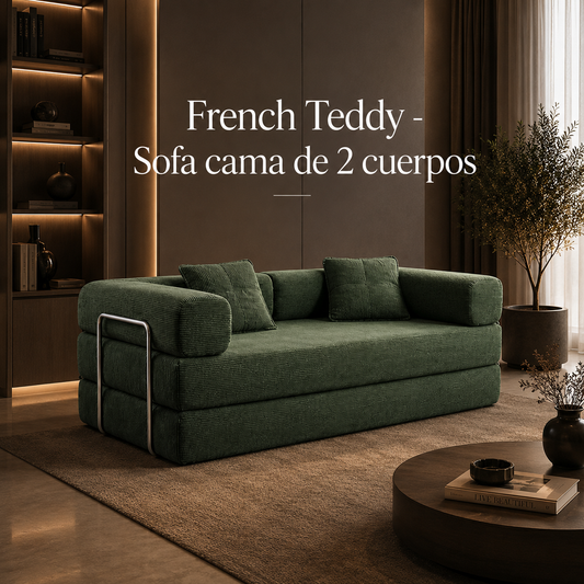 French Teddy - Sofa cama de 2 cuerpos