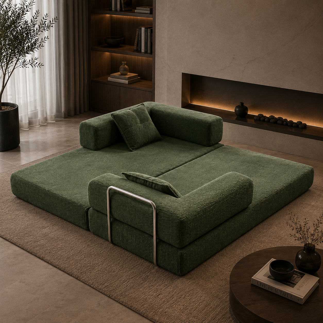 French Teddy - Sofa cama de 2 cuerpos