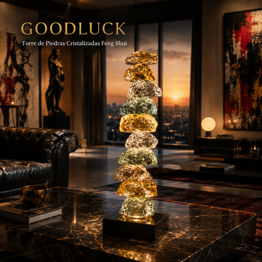 GoodLuck — Torre de Piedras Cristalizadas Feng Shui