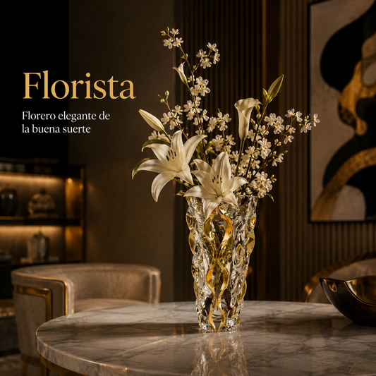 Florista - Florero elegante de la buena suerte