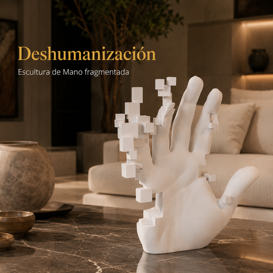 Deshumanización — Escultura de Mano fragmentada