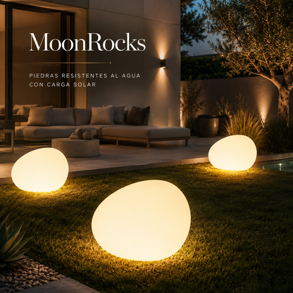 MoonRocks — Piedras resistentes al agua con carga solar