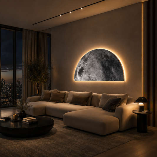 Media Luna — Aplique Decorativo LED Semicircular